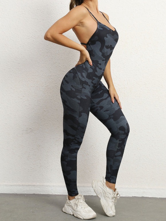 Women's jumpsuit elegant sexy backless yoga fitness, sportswear