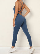 Women's jumpsuit elegant sexy backless yoga fitness, sportswear