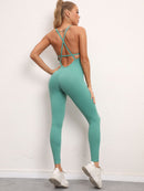 Women's jumpsuit elegant sexy backless yoga fitness, sportswear