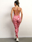 Women's jumpsuit elegant sexy backless yoga fitness, sportswear